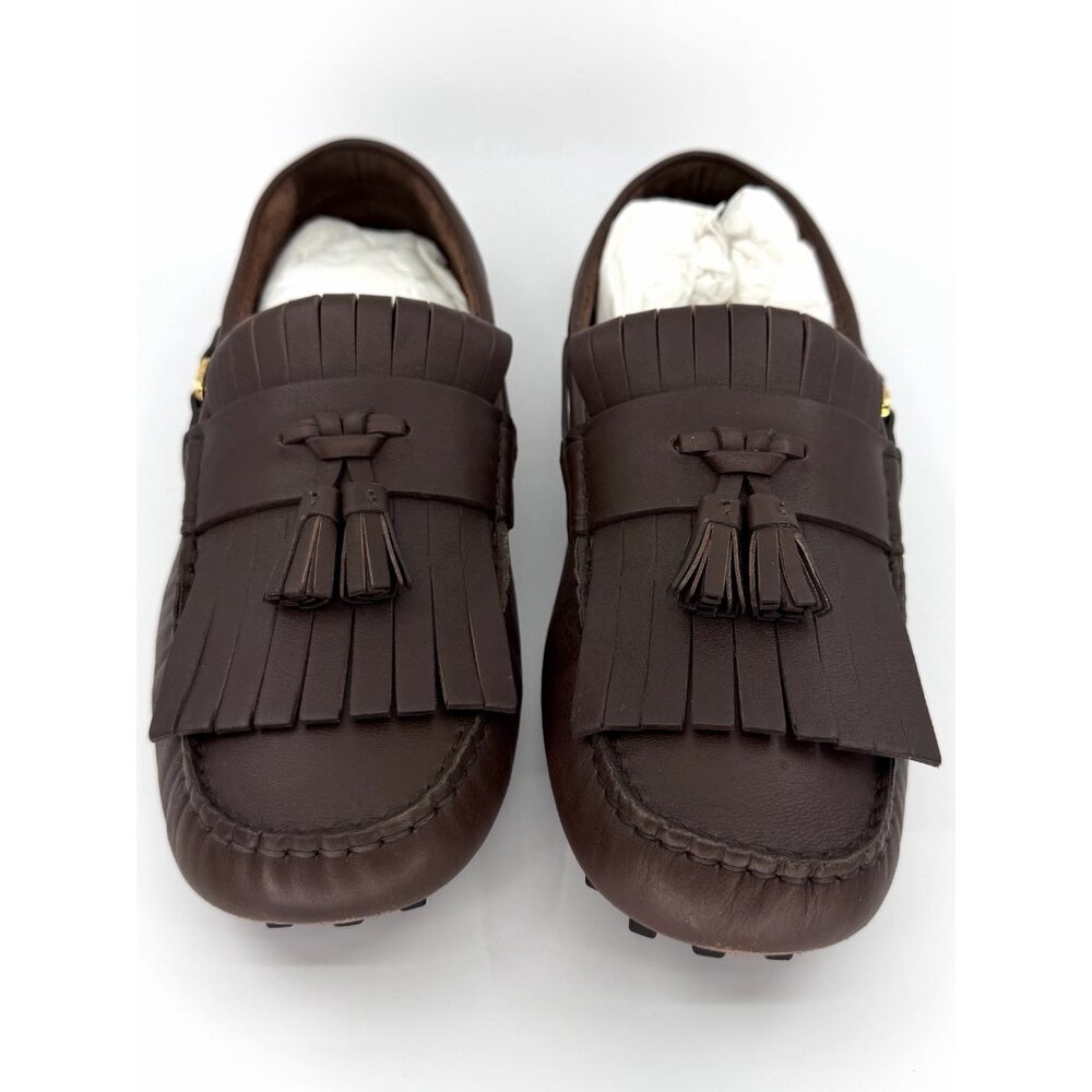 Gucci Shoes Mens Driver Interlocking G Logo Leather Moccasins Italy US Size 12 - Picture 4 of 16